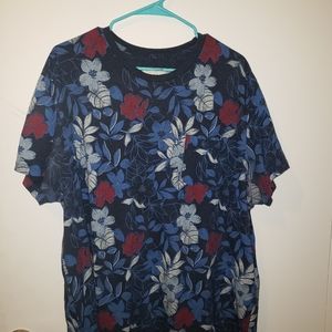 Cute blue floral shirt